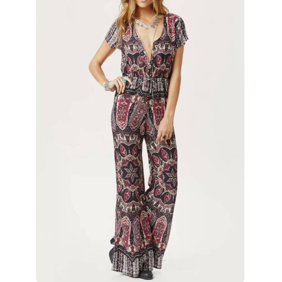 Novella Royale Boho The Fly Jumpsuit in Dark Dial size Small - Picture 1 of 10